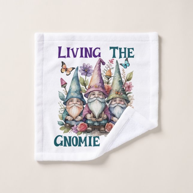 Vivre la vie de gnome (Gant de toilette)