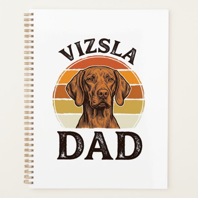 Vizsla Papa Gravure Vintage Dessin de Chien_1 (Devant)