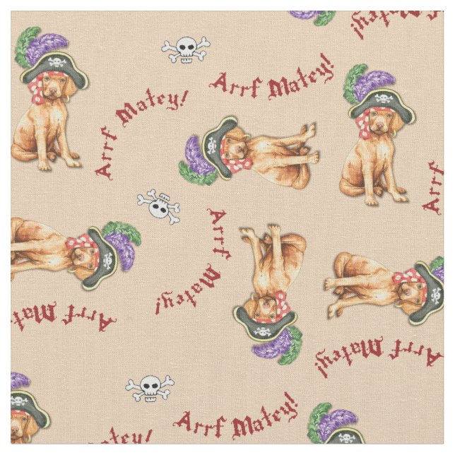 Vizsla tissu de pirate (Fermer)