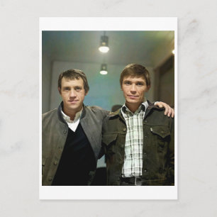 Vladimir Vysotsky et Ivan Bortnik. Carte postale