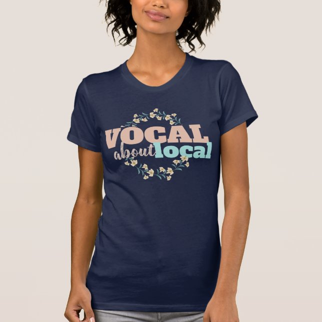 Vocal au sujet du T-shirt floral local (Devant)
