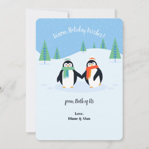 Vœux Chaleureux de Fêtes Carte de Vœux