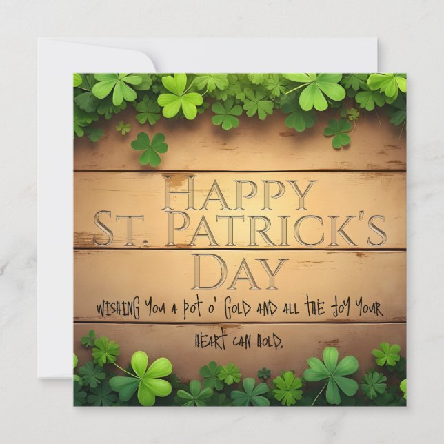 Vœux chanceux de la Saint-Patrick 🍀 (Devant)