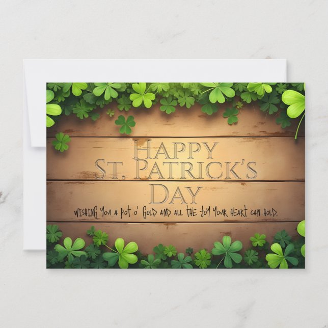 Vœux chanceux de la Saint-Patrick 🍀 (Devant)