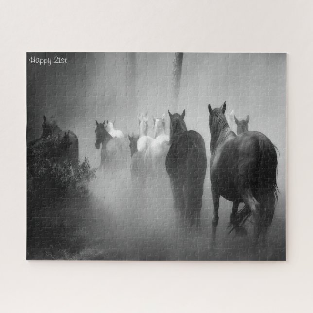 Vœux d'anniversaire 21 ans. Puzzle (Horizontal)