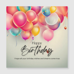 Vœux d'anniversaire colorés