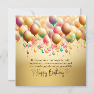 Vœux d'anniversaire lumineux