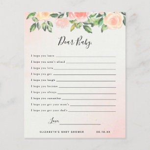 Vœux de bébé chéris   Jeu de baby shower