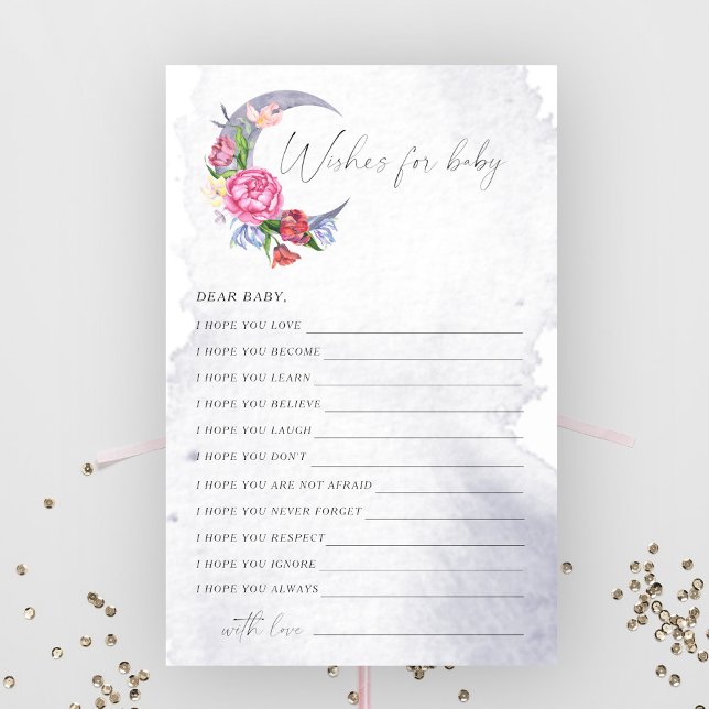 Vœux de bébé Over the Moon (Créateur téléchargé)