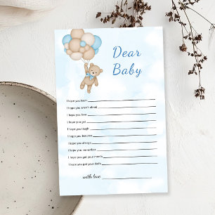 Vœux de bébé pour bébé ours en peluche cher