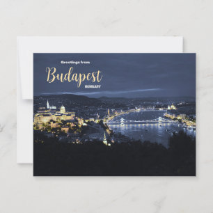 Voeux de Budapest Hongrie Carte postale Pittoresqu