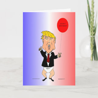 Voeux de carte d'anniversaire de Trump