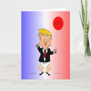 Voeux de carte d'anniversaire Trump