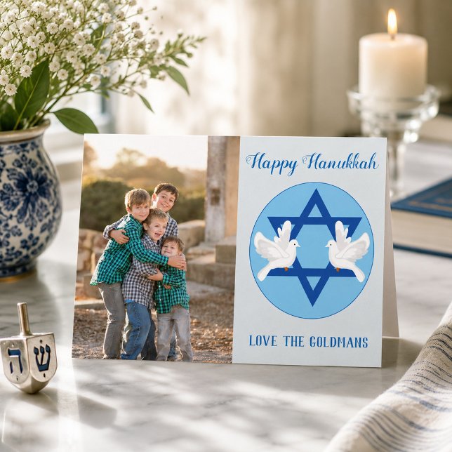 Vœux de Colombe de Hanukkah pour la Paix (Créateur téléchargé)