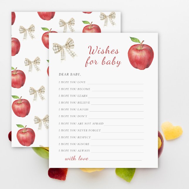 Vœux de douche de bébé Apple pour bébé (Créateur téléchargé)