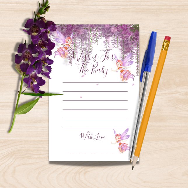 Voeux De Fée Magique Pour Le Jeu De Baby shower (Créateur téléchargé)