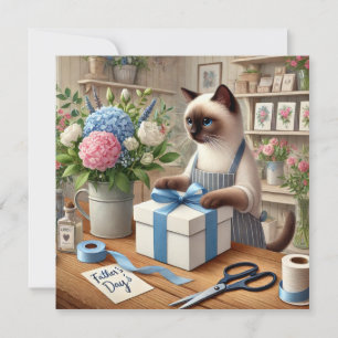 Voeux de Fête des pères Amoureux des chats pour le