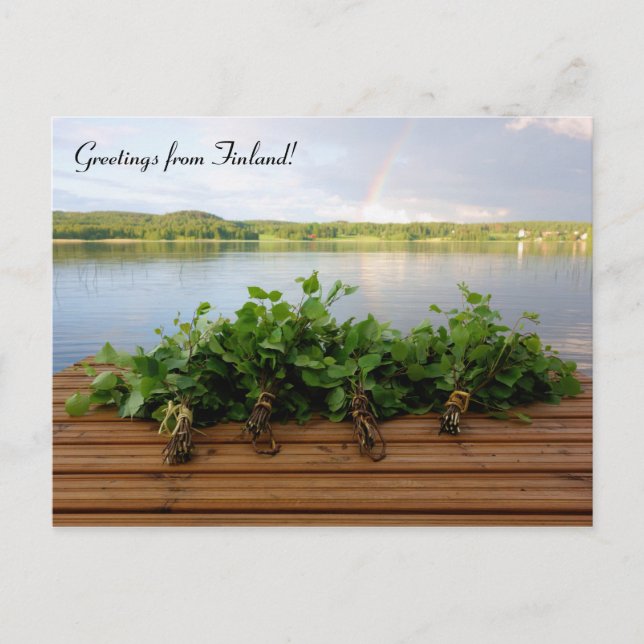 Voeux de la Finlande carte postale (Devant)