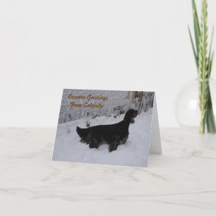 Vœux de la saison du Colorado Carte de Setter Gord