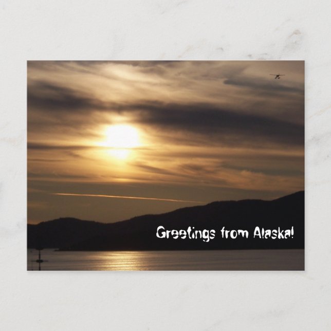 Voeux de l'Alaska carte postale (Devant)