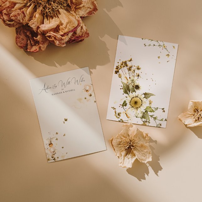 Vœux de mariage et conseils Boho Wildflower (Créateur téléchargé)