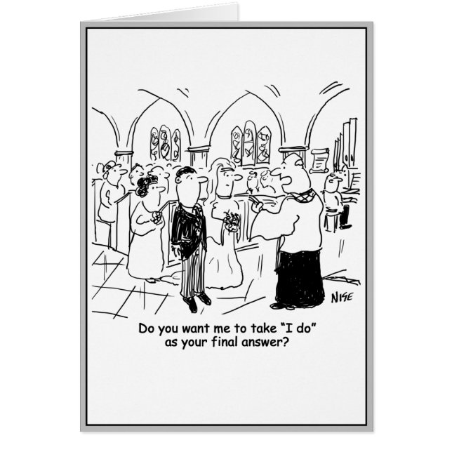 Voeux de mariage - Je le veux comme réponse finale (Devant)