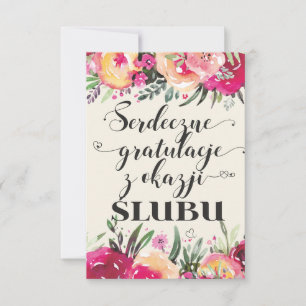 Vœux de mariage polonais en Pologne