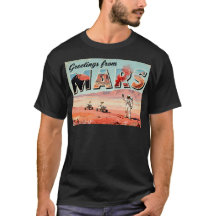 Voeux de Mars Retro Sci-Fi T-shirt