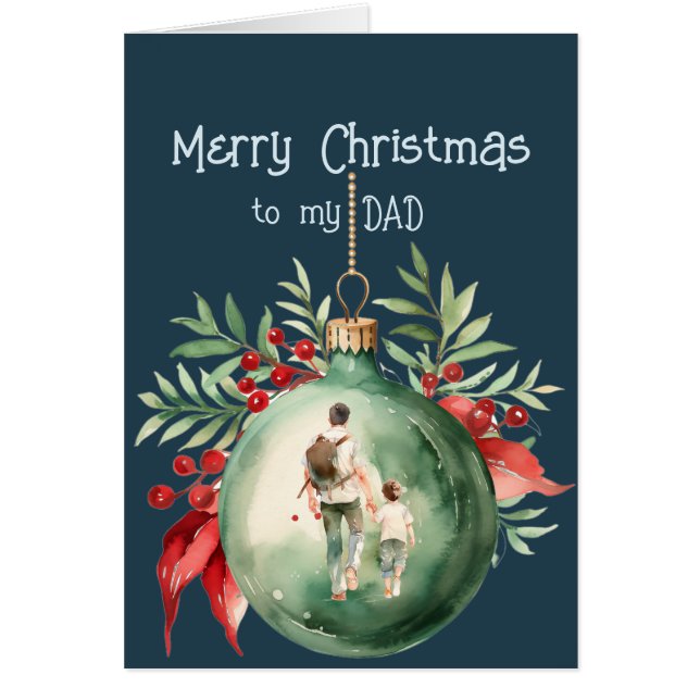 Voeux de Noël & Amour pour DAD (Devant)