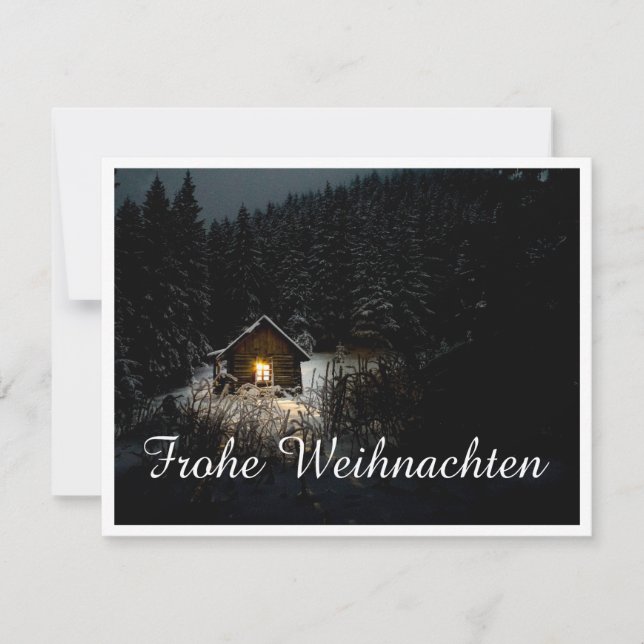 Vœux de Noël avec maison de sorcière (Devant)