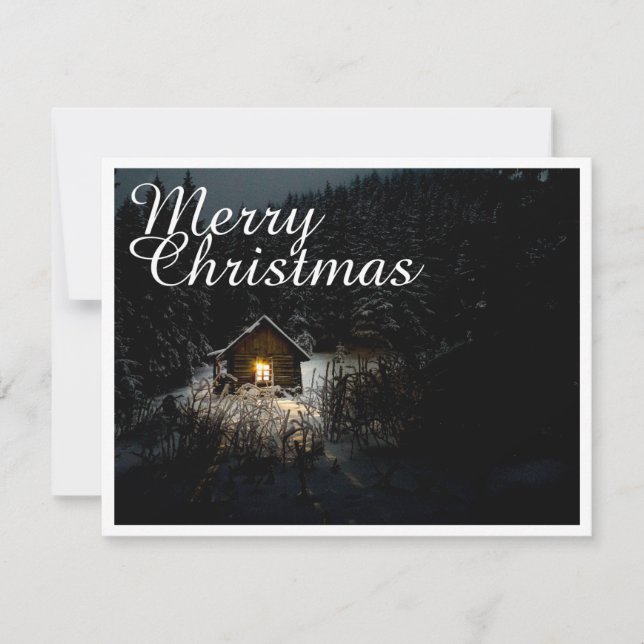 Vœux de Noël avec Maison de Sorcière (Devant)
