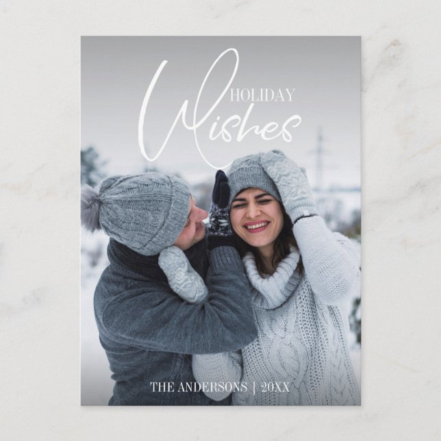Vœux de Noël Carte Photo de Noël (Devant)