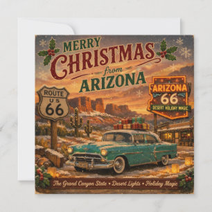 Vœux de Noël dans le désert de l'Arizona