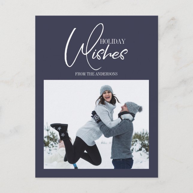 Vœux de Noël Photo de Noël Carte de vœux (Devant)