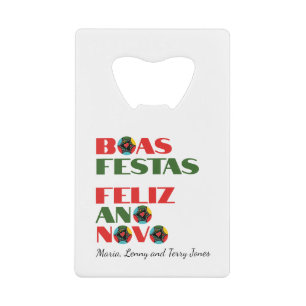 Vœux de Noël portugais en typographie minimale