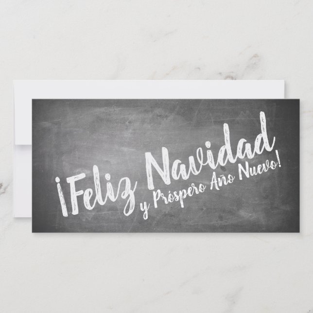 Vœux de Noël sur le tableau noir (Devant)