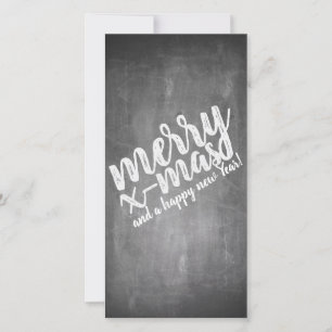 Vœux de Noël sur le tableau noir