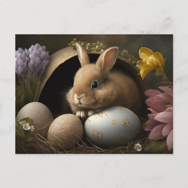 Vœux de Pâques Carte Postale (Devant)