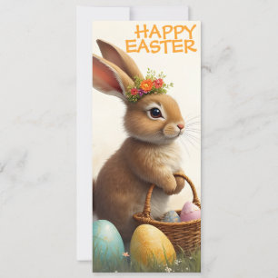Vœux de printemps du lapin de Pâques