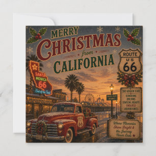 Vœux de vacances de la route 66 en Californie