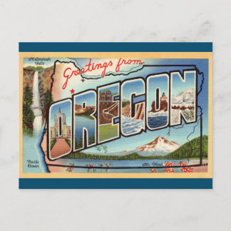 Voeux de voyage Oregon Carte postale