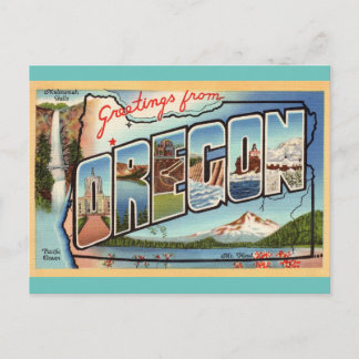 Voeux de voyage Oregon Carte postale