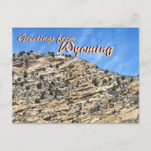 Voeux de Wyoming pittoresque rock carte postale