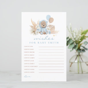 Vœux d'ours en peluche Boho pour bébé Jeu de baby 