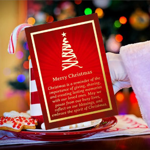 Vœux En Aluminium Carte à huile de sapin de Noël stylisée