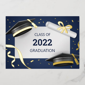 Vœux En Aluminium Carte de diplôme