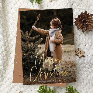 Vœux En Aluminium Carte de Noël chameau écriture manuscrite Photo