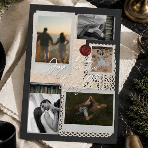 Vœux En Aluminium Carte de Noël Collage de Voyage Familial « Joyeux