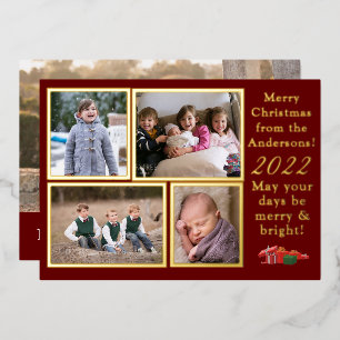 Vœux En Aluminium Carte de Noël personnalisable