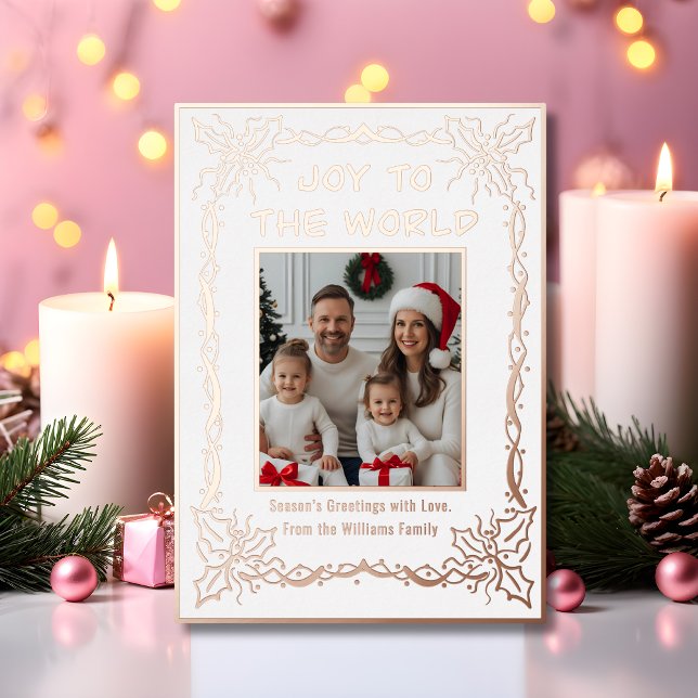 Vœux En Aluminium Carte de Noël personnalisée Modèle 2 Photos Fêtes (Créateur téléchargé)